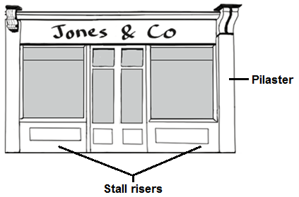 Example of a Traditional Stall Risers & Pilasters