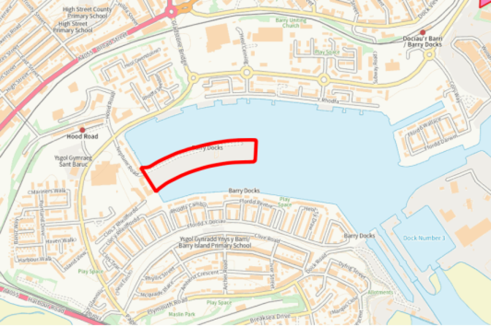 A map of the Mole, Barry Docks