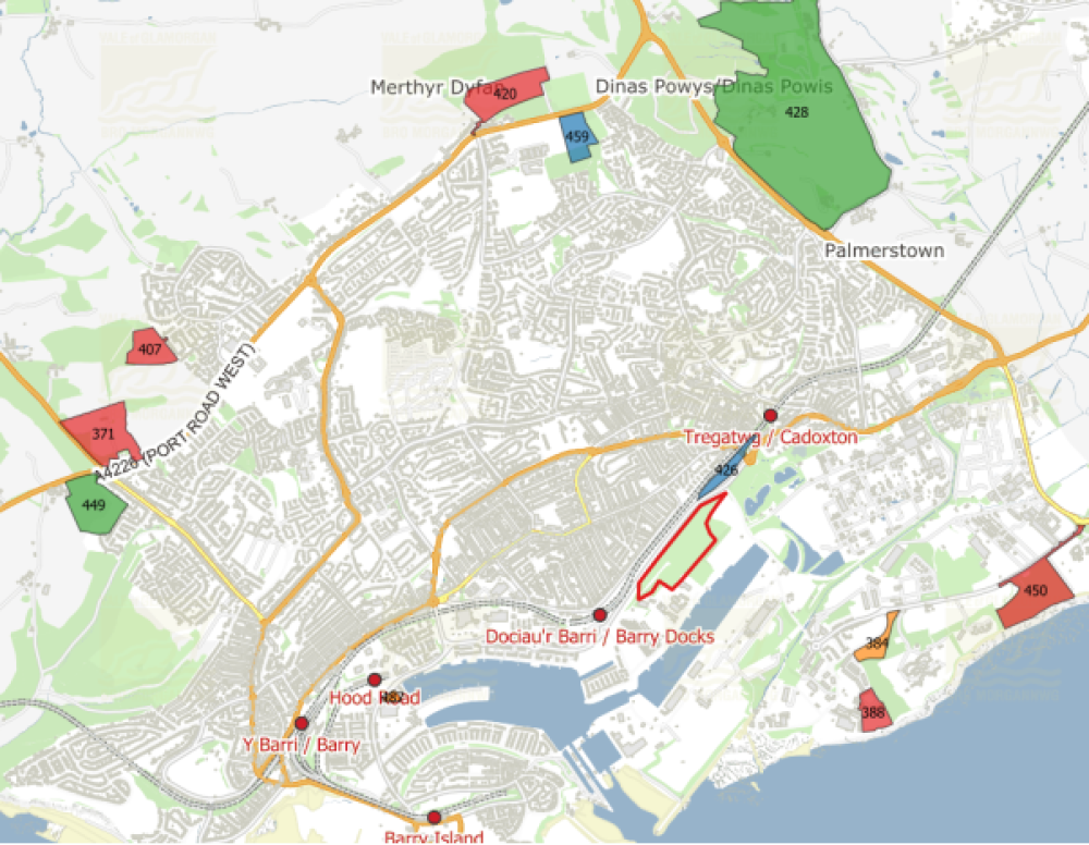 Candidate sites submitted in Barry