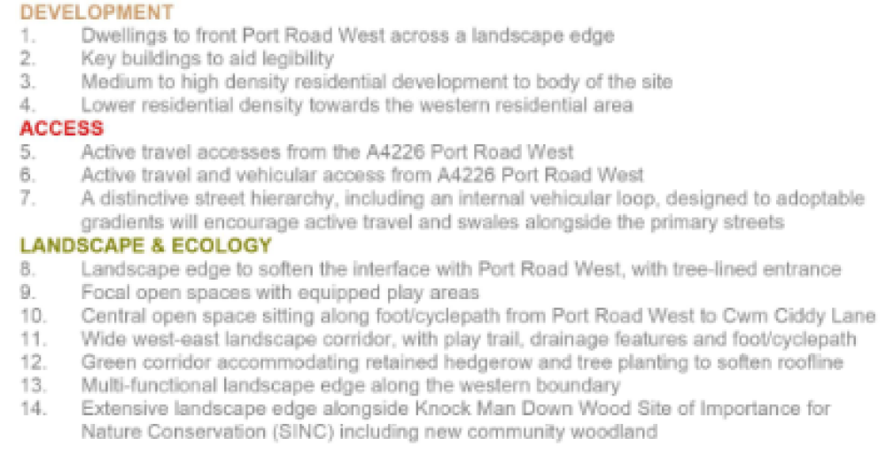 Key for land at North West Barry
